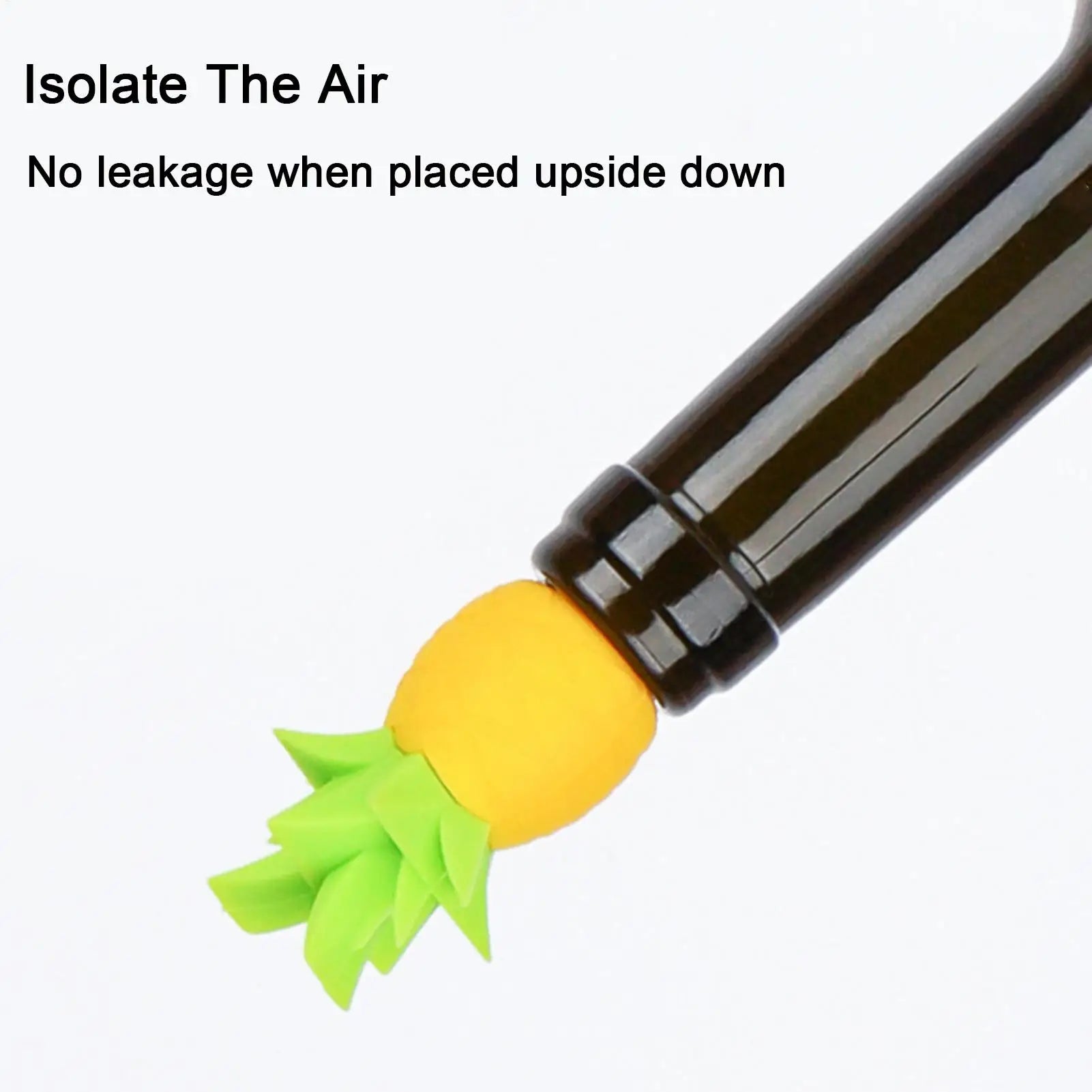Wine Stopper Reusable Pineapple Shape Silicone Sealer Beverage