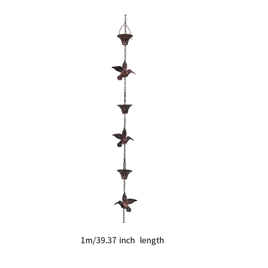 Rain Chain Decor Functional Simple Suspension Mounting Metal Hanging Zpaxo