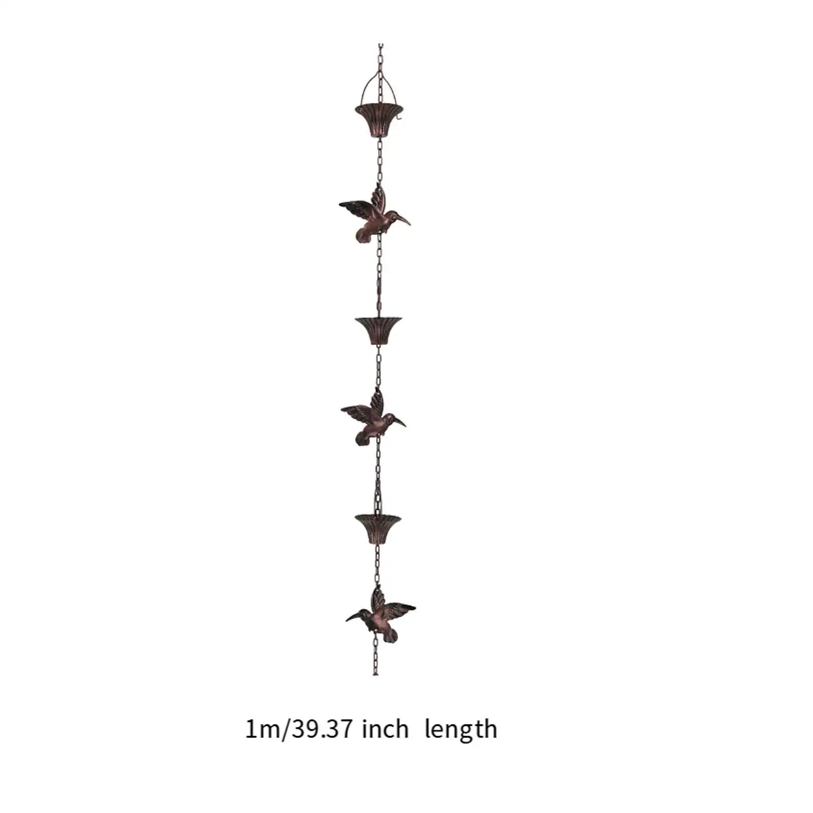 Rain Chain Decor Functional Simple Suspension Mounting Metal Hanging Zpaxo
