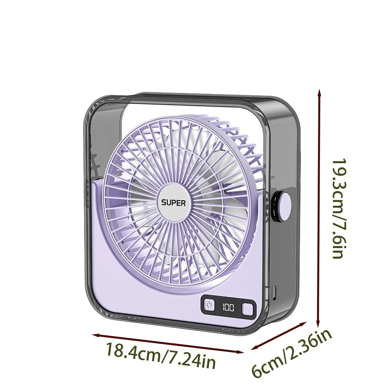 Small Desk Fan Speed Adjustable Long-Lasting Silent Desk Fan For Tabletop Office Bedroom Bathroom Counter Gym Travel Home Zpaxo