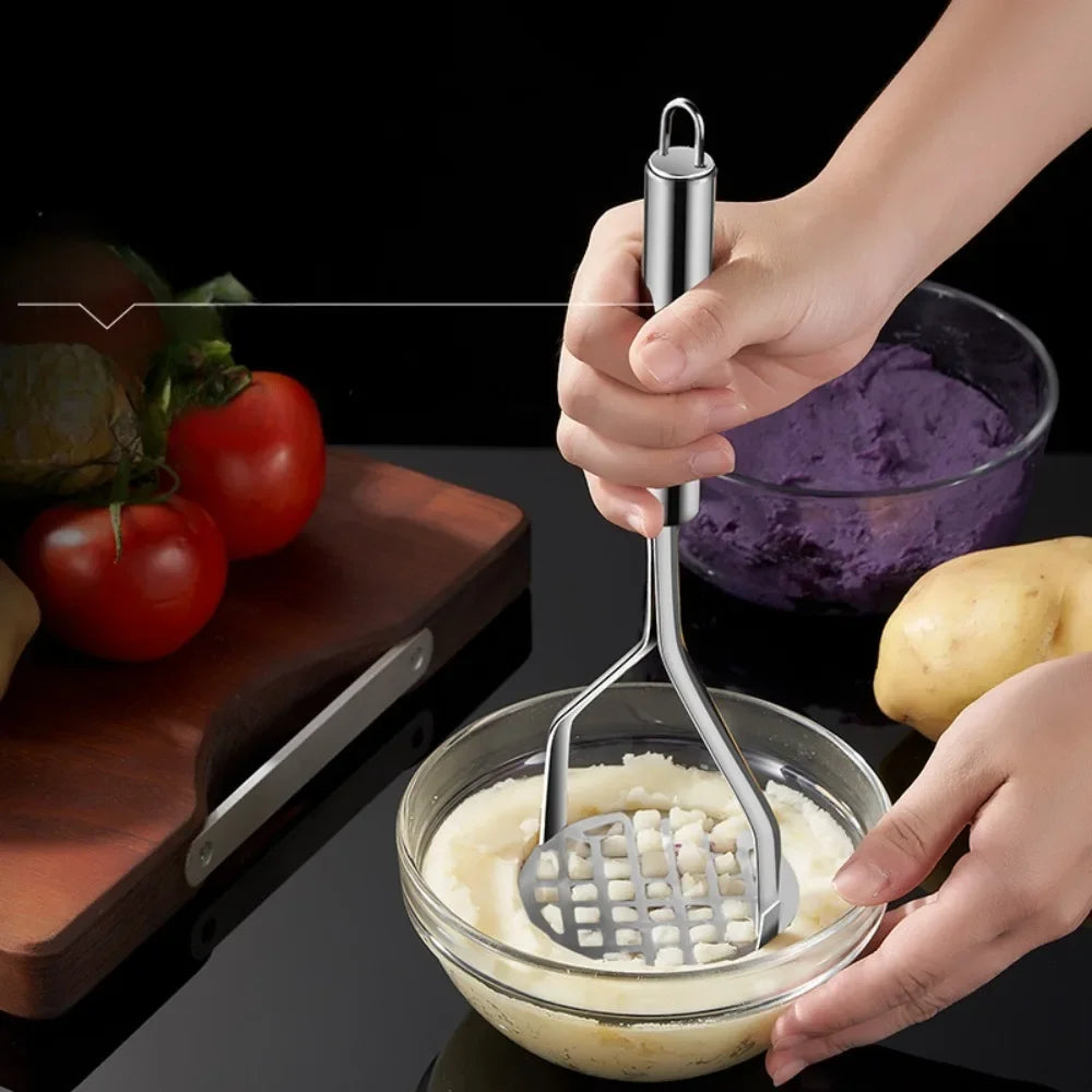 Stainless Steel Potato Masher & Ricer – Garlic & Veggie Tool Potato Masher & Ricer Zpaxo