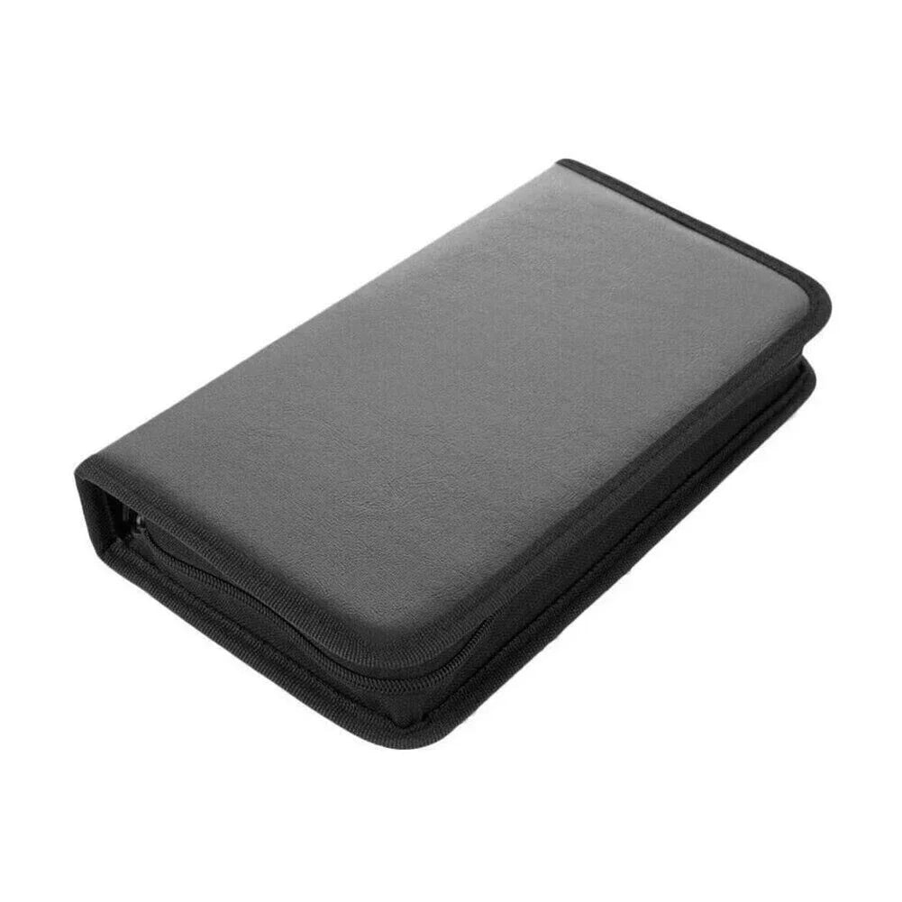 Portable Zipper DVD CD Holder Capacity Storage Pouch Bag Double-side Zpaxo