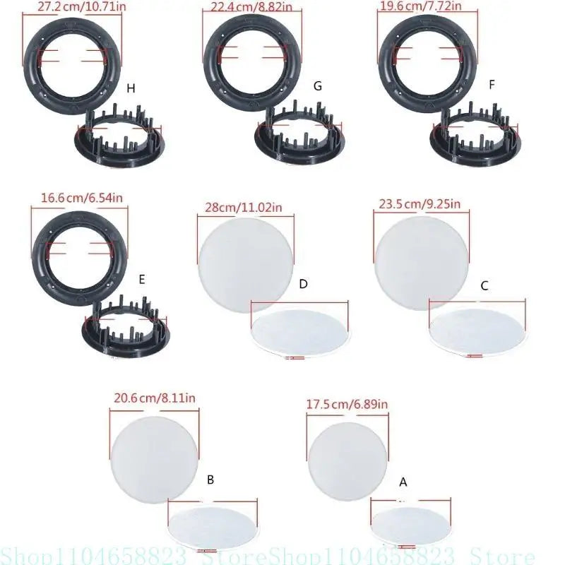 Ceiling Speakers Grille 4/5/6.5/8inch Speakers Grille Car Speakers Cover for Home Speakers Ceiling Car Systems Accessories Zpaxo