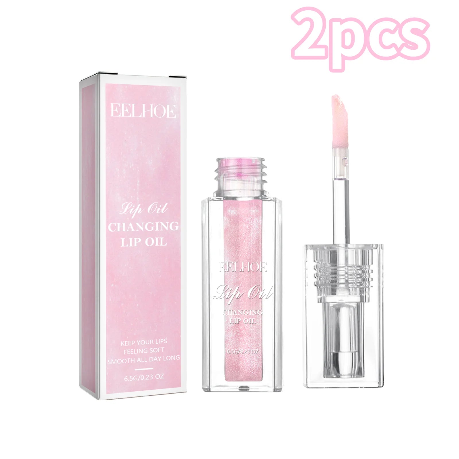Eelhoe Color Changing Lip Oil – Moisturizes & Smooths Lips Color Changing Lip Oil Zpaxo 2pcs