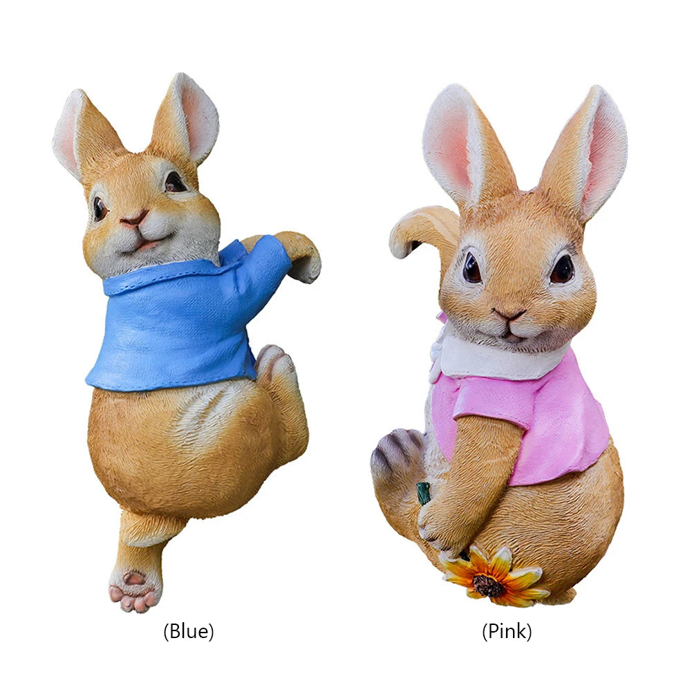 Cute Rabbit Creative Sculpture Garden Supplies Resin Landscape Crafts
