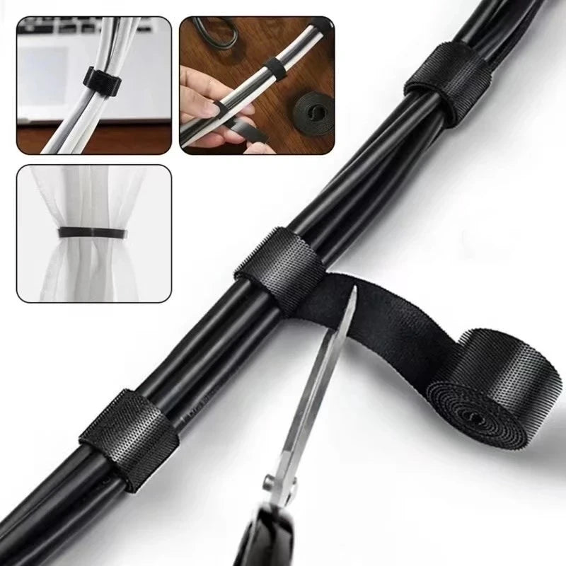 Cable Organizer Management Wire Winder Tape Earphone Mouse Cord Ties Zpaxo