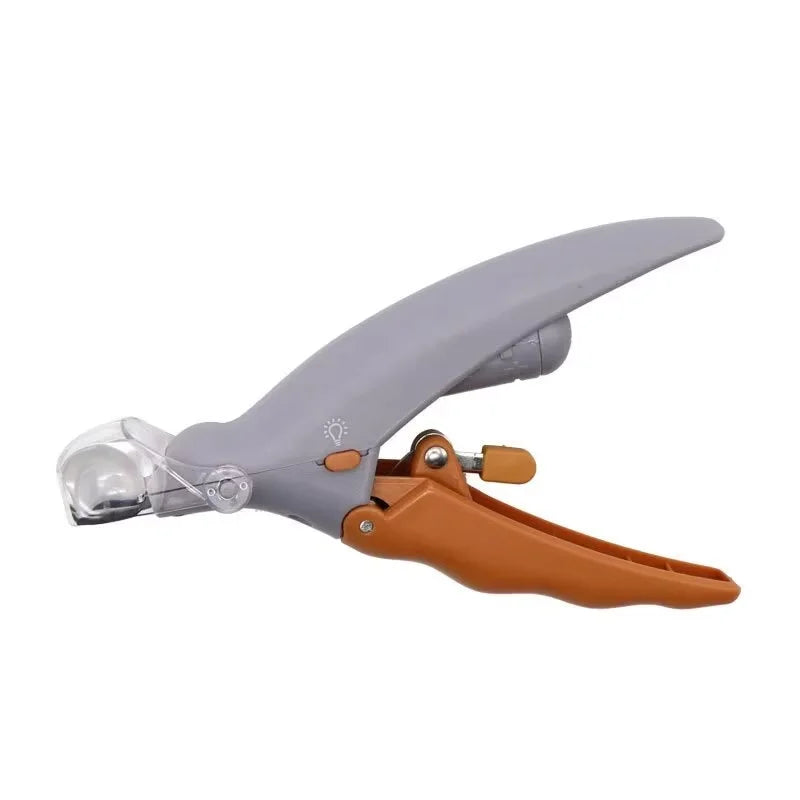 LED Light Dual-Sided Pet Nail Clippers for Cats And Dogs 5x Magnification Easy Nail Trimming Tool for Your Furry Friends Zpaxo YELLOW