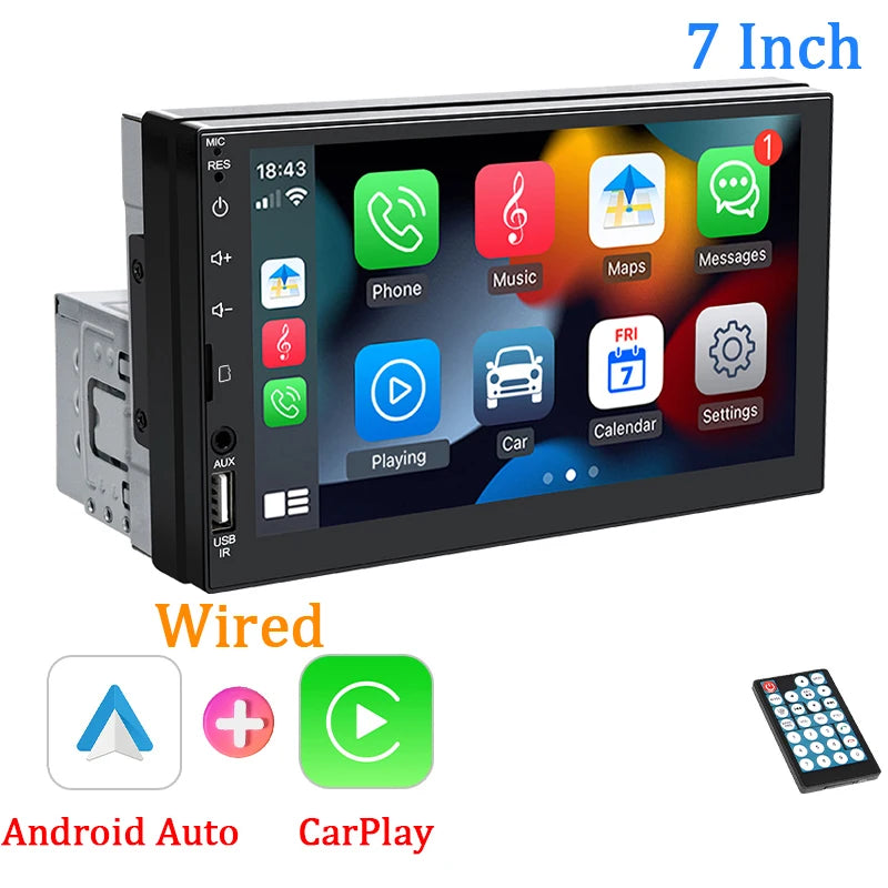 HIPPCRON Car MP5 Radio HD Display Screen Wired Carplay Android Auto Zpaxo only car radio