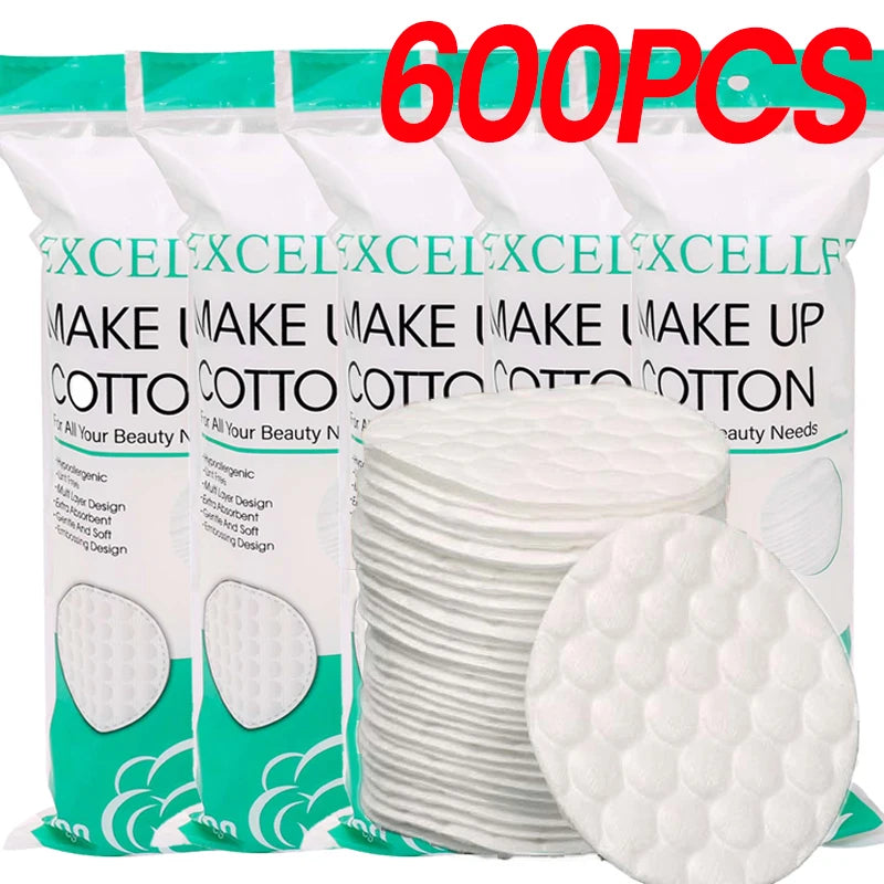 Disposable Soft Circular Makeup Remover Pads Doubles Sided Breathable