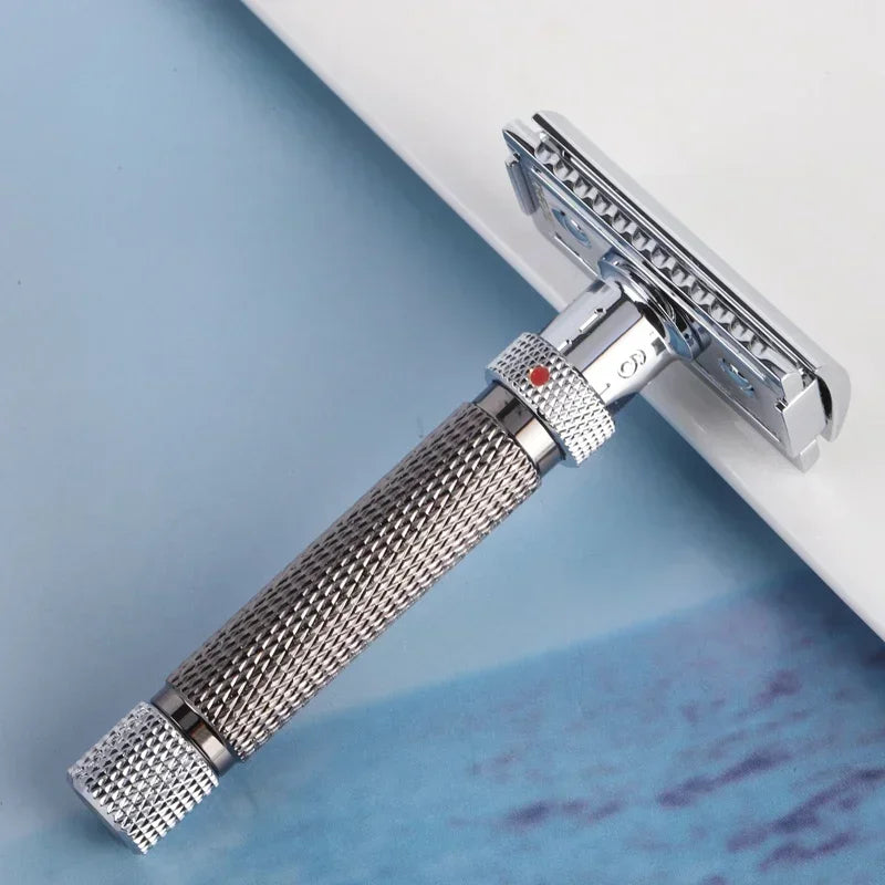 Yaqi Final Cut Adjustable Safety Razor – Chrome & Gunmetal Adjustable Safety Razor Zpaxo