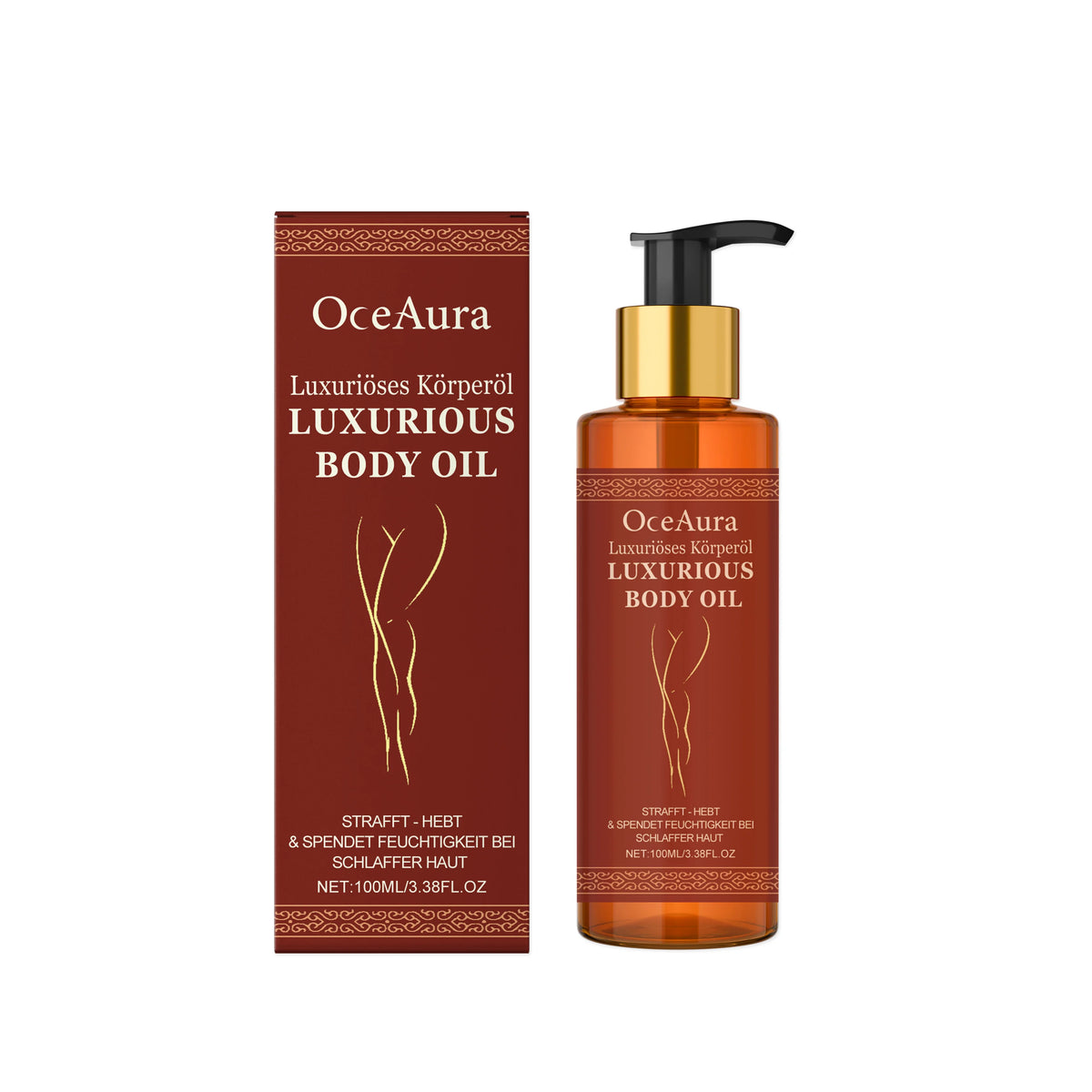 Sagging Firming Skin Body Oil Skin Tightening Anti-Aging Refreshing Abdomen Thigh Improve Elasticity Anti Cellulite Massage Oil Zpaxo 100ml boxed
