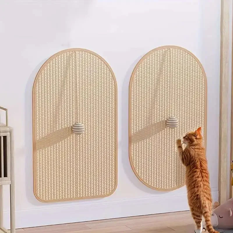 Durable Sisal Cat Scratch Pads Wall Sofa Claw Grinding Board Stickers
