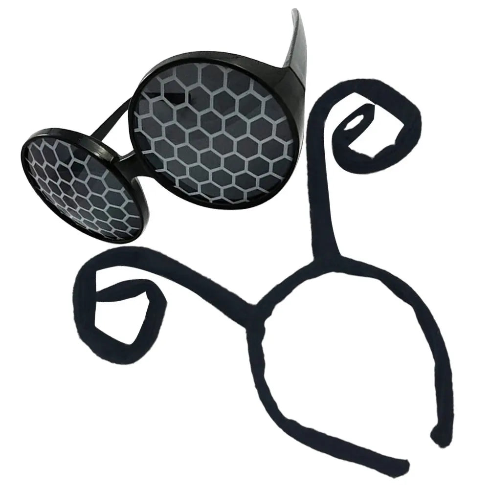 Bug Antenna Headband Glasses Lightweight Comfortable Plastic Fabric