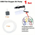 Aquarium Oxygen Air Pump Fish Tank USB Silent Compressor Aerator