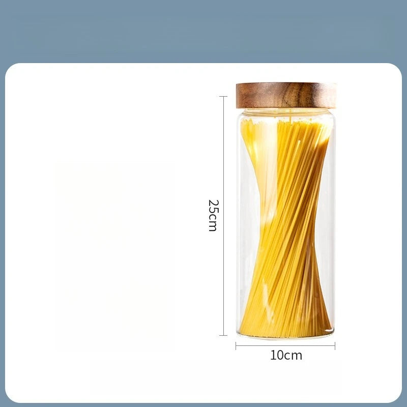 Sealed storage jar kitchen storage jar moisture-proof glass jar food grade coffee jar glass sealed jar Zpaxo 10X25CM