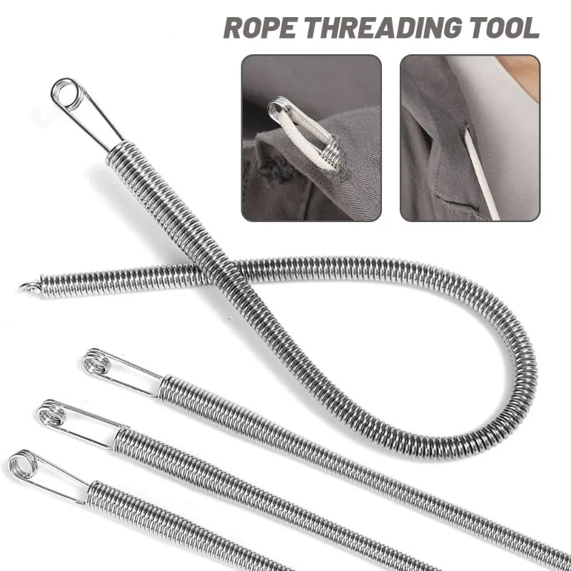 1/10Pcs Rope Threading Tool Bendable Spring Drawstring Threader Clip Drawstring Thread Multi Functional DIY Sewing Accessories Zpaxo