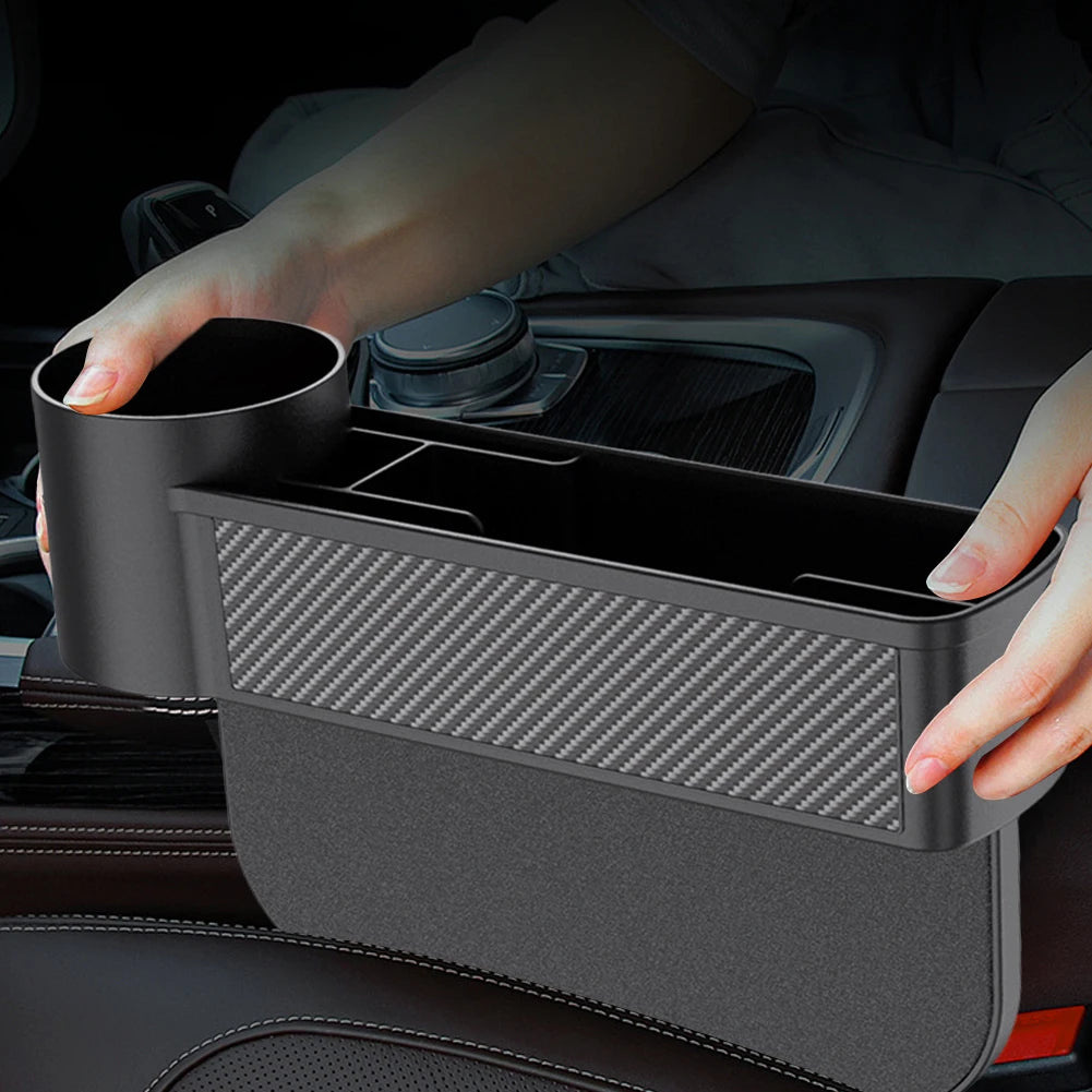 Car Seat Crevice Storage Box Gap Filler Cup Holder Slit Organizer