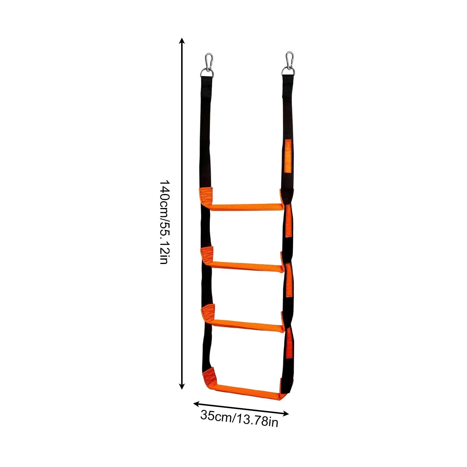 Kayak Ladder Portable Stairs Accessories 4-Step 600lbs Climbing Pontoon Boat Ladder Kayak Yacht Canoeing Swimming Outdoor Water Zpaxo