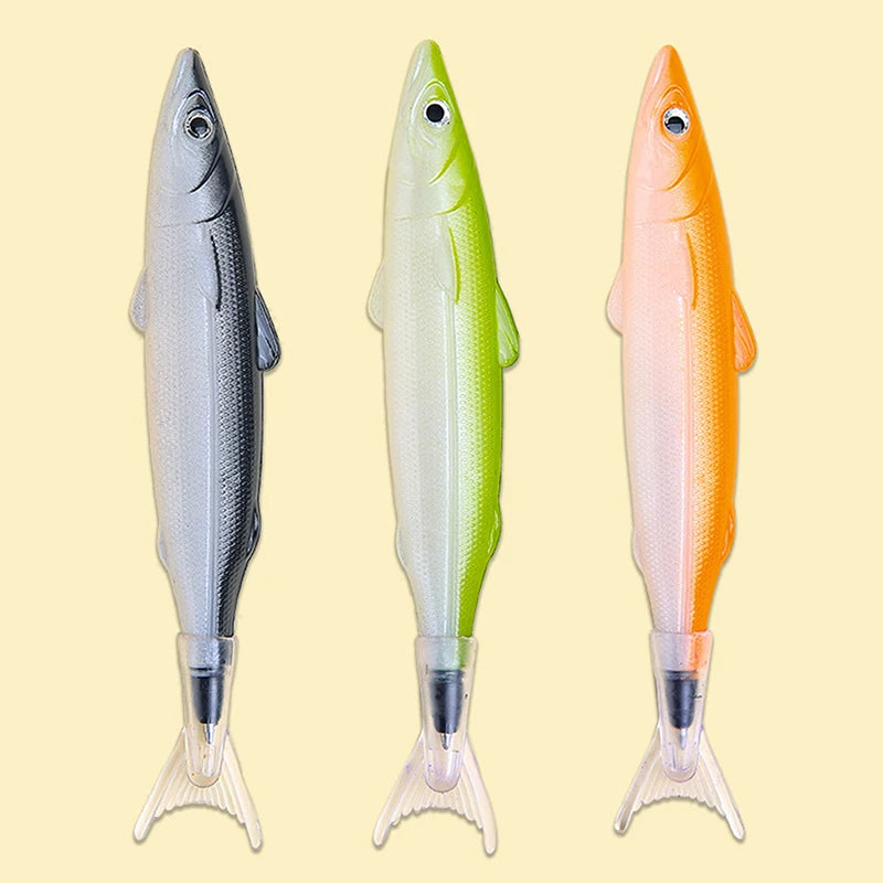 Creative Funny Fish Shaped Pen Bag Pens Crucian Carp Pencil Case Funny Student Stationery Supplies Storage Pens Organizer Zpaxo