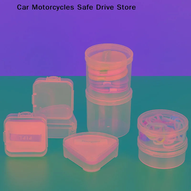 CMPlastic Box Case Triangle Round Square Puff Transparent Sponge