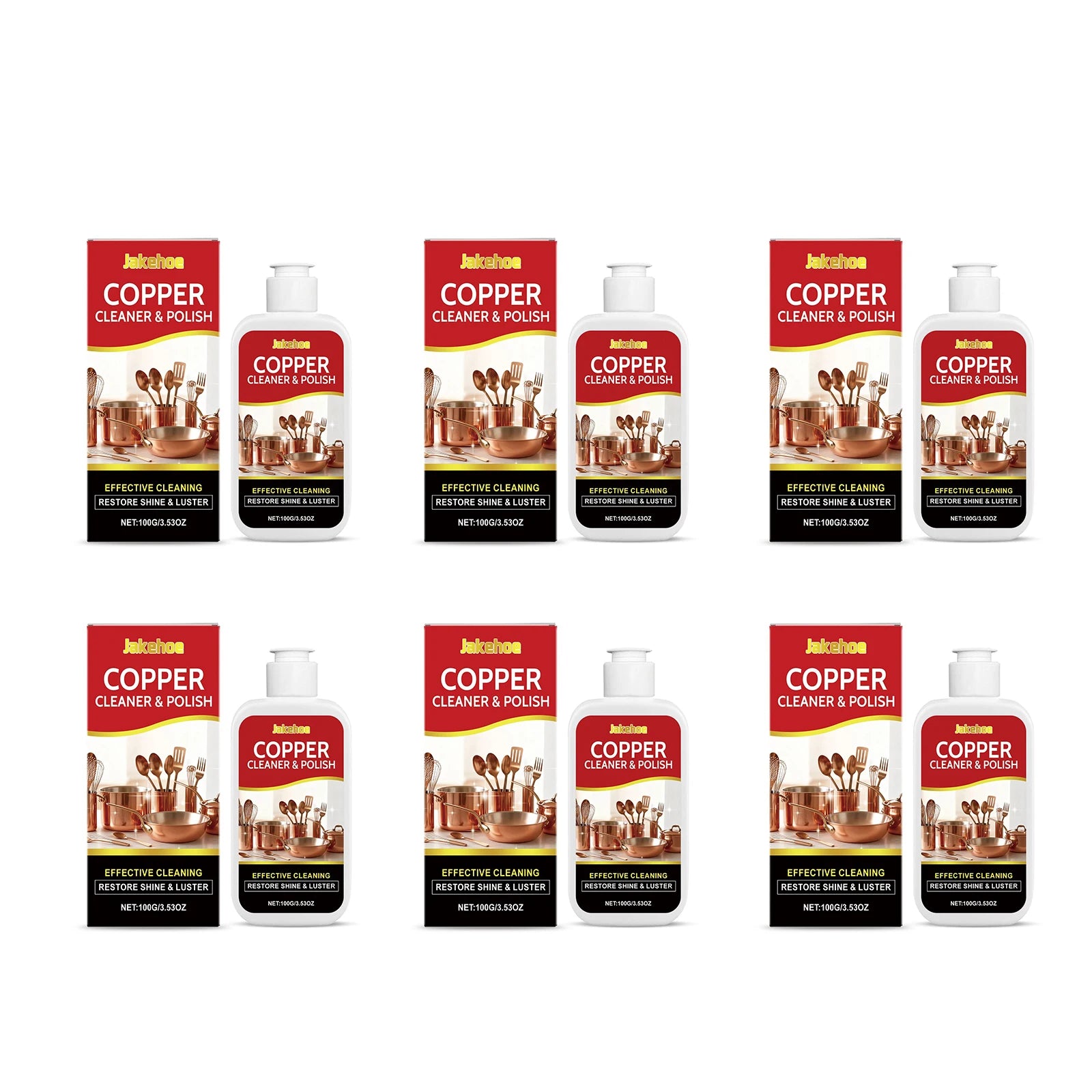 JAKEHOE Metal Polish Cream – Brass Copper Tarnish Rust Remover Metal Polish Cream Zpaxo 600g boxed