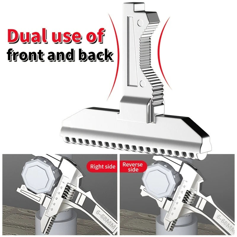 Versatile Adjustable Wrench Strong Grip Wide Opening Ideal Plumbing