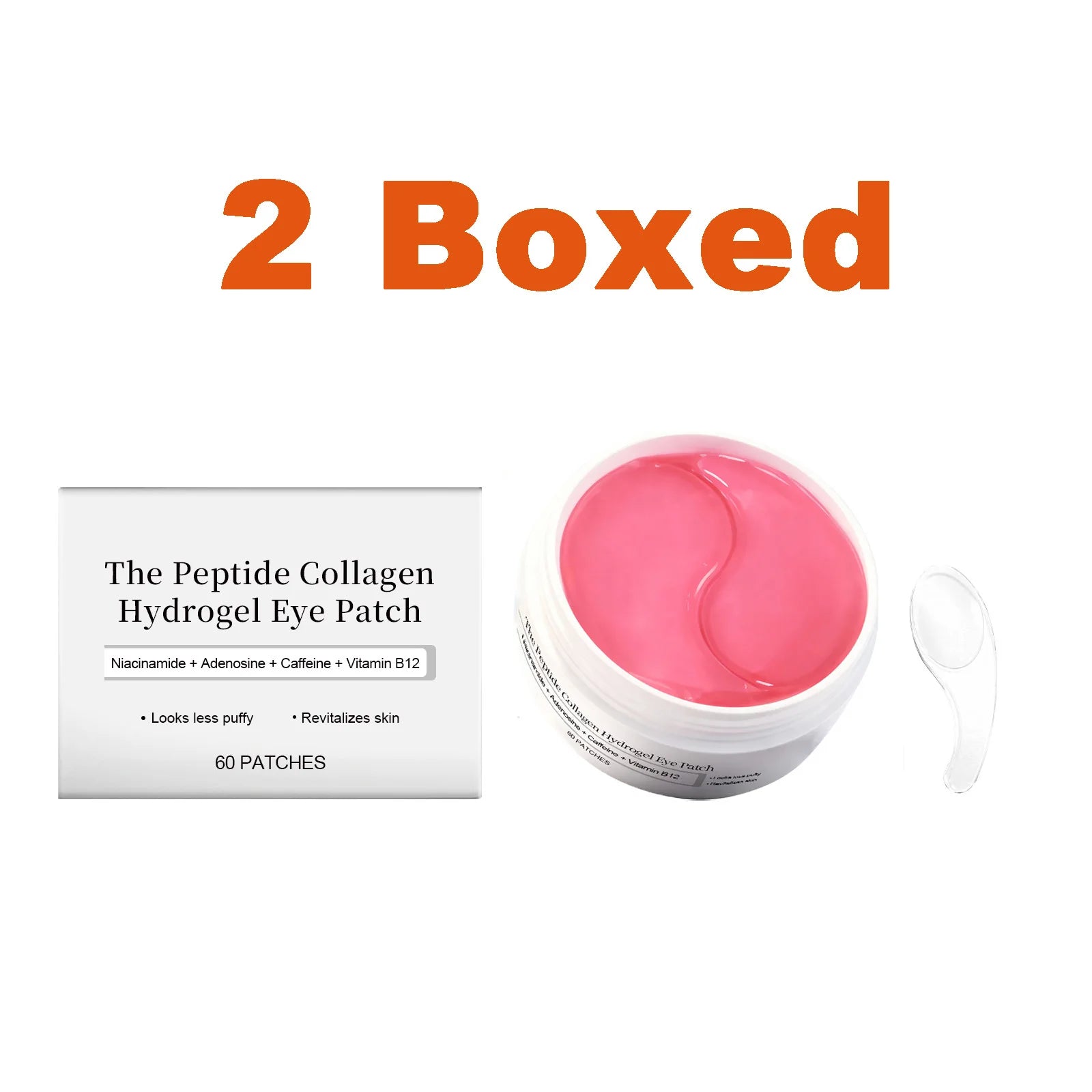 Peptide Collagen Hydrogel Eye Patches – Wrinkles & Dark Circles Eye Gel Patches Zpaxo 2 x 60patches