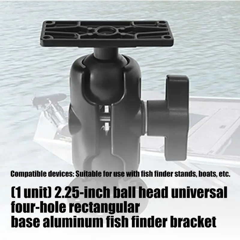 652F Black Aluminum Alloys Fish Finders Bracket Ball Head Waterproof Zpaxo