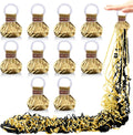 Gold Hand Throw Streamers Popper Black Celebration Graduation