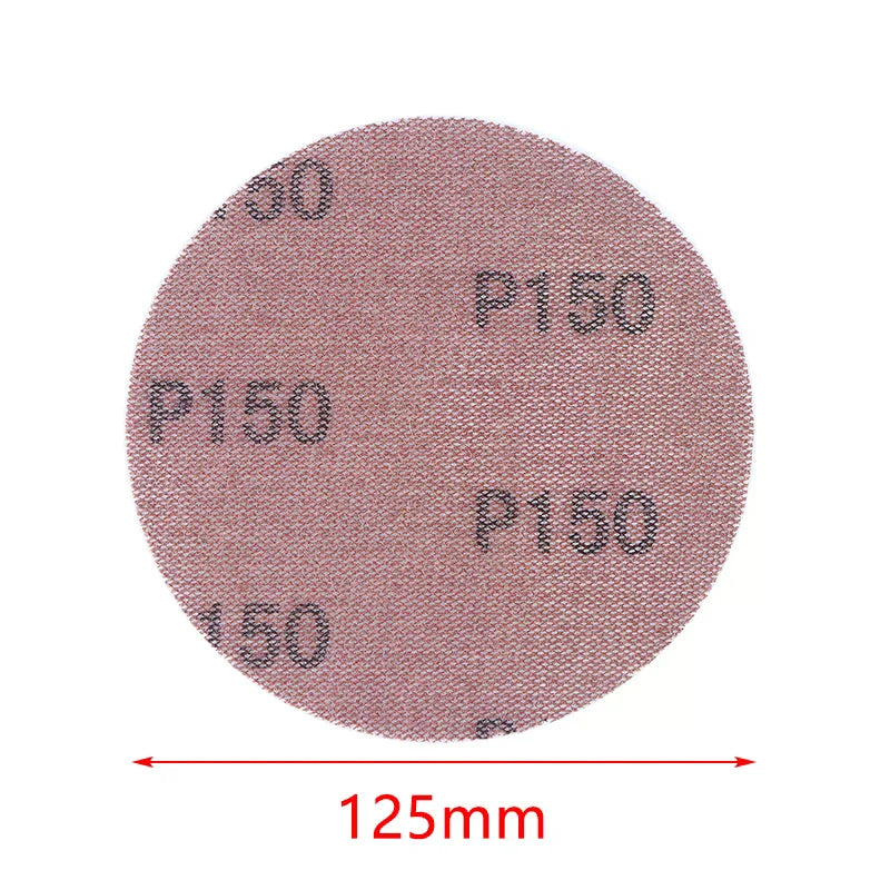 10Pcs 5inch Hook & Loop Abrasive Dust Free Grid Sanding Paper 125mm Mesh Sanding Discs Anti-Blocking Grinding Sandpaper For Car Zpaxo
