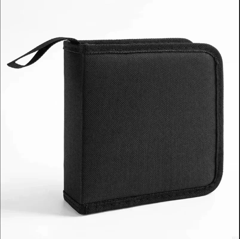 1Pc 40Tablets CD DVD Discs Oxford Handbags Storage Case CD/DVD Case CD Case Storage DVD Organizer Case DVD Booklet Holder Zpaxo black