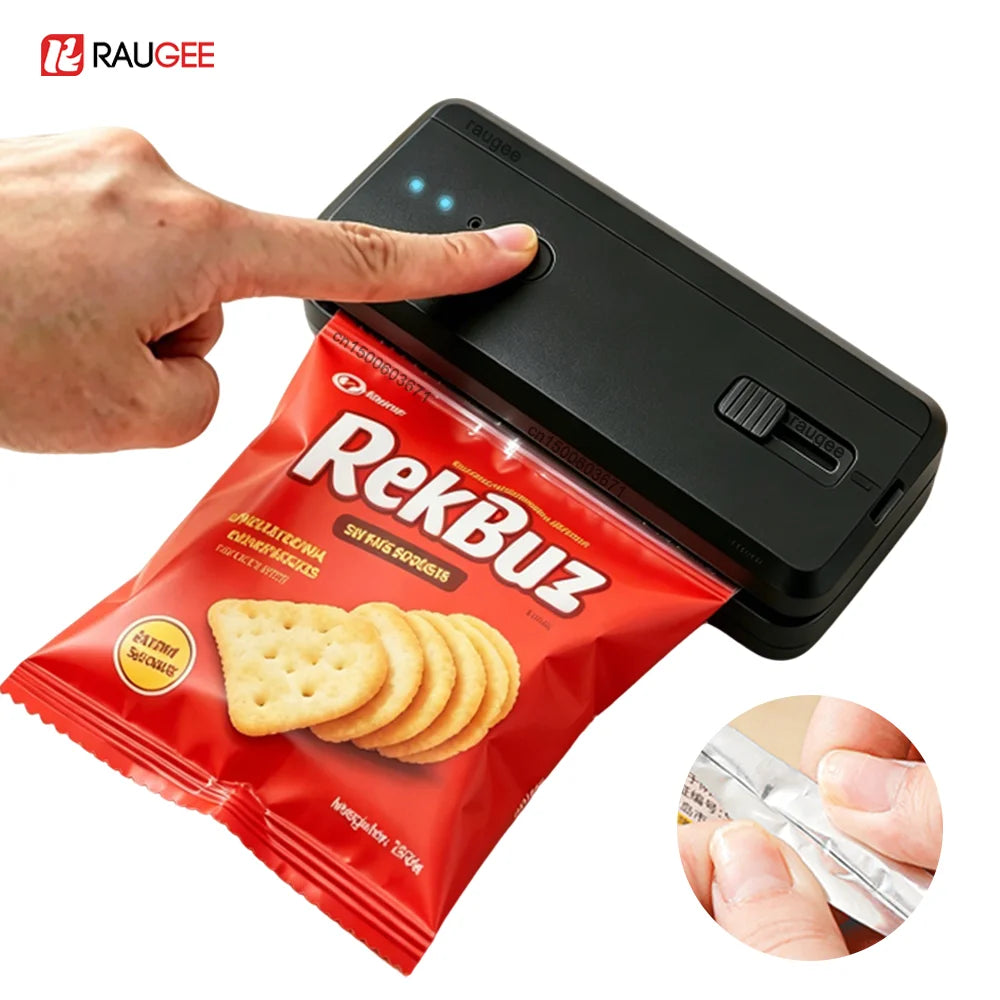 Plastic Bag Sealer Mini Heat Sealing Machine Rechargeable Food