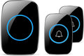 Wireless Doorbell Distinguish Front and Rear Doors, Over 1000 Feet Range and 60 Chime, 5 Levels Volume Waterproof Door Bell Kit Zpaxo 2 button 1 bell US