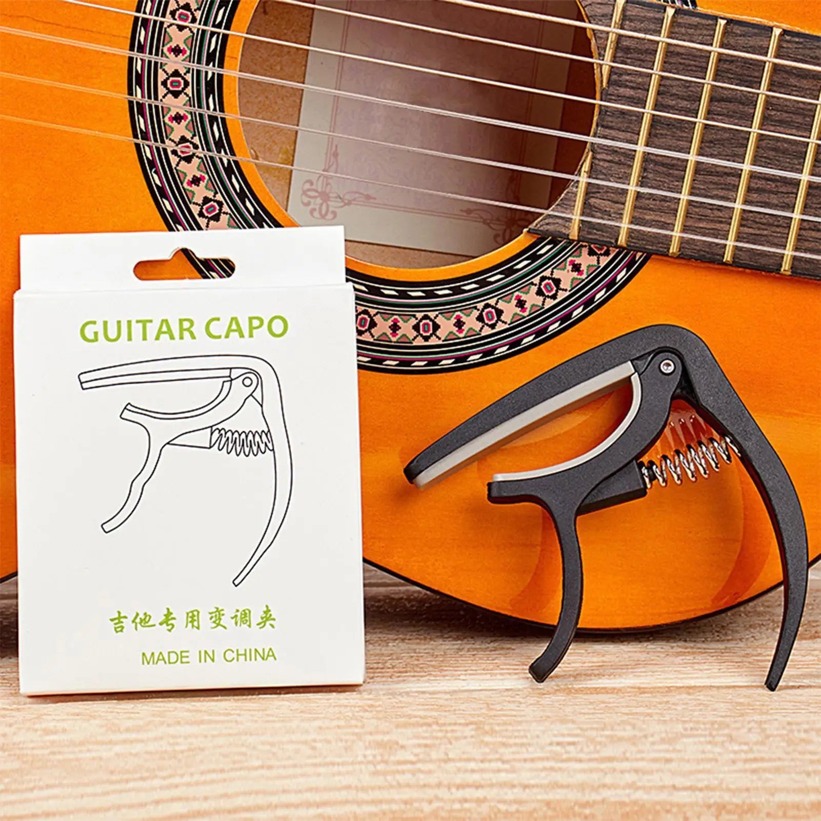 Guitar Clamp Bass Tuning Clip Folk Capo Portable Spring Action