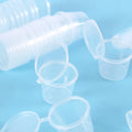 20Pcs Disposable Sauce Cup 25ml Portion Cups with Lids Souffle Sampling Cups Transparent Storage Container Zpaxo 25ml