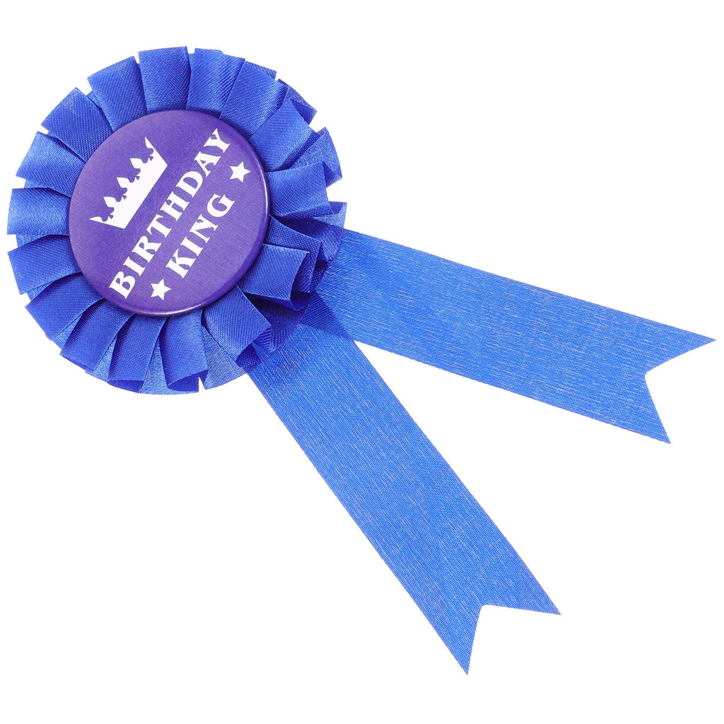 Birthday Badge Men Tinplate Cloth Brooch Unique Party Decoration Pin