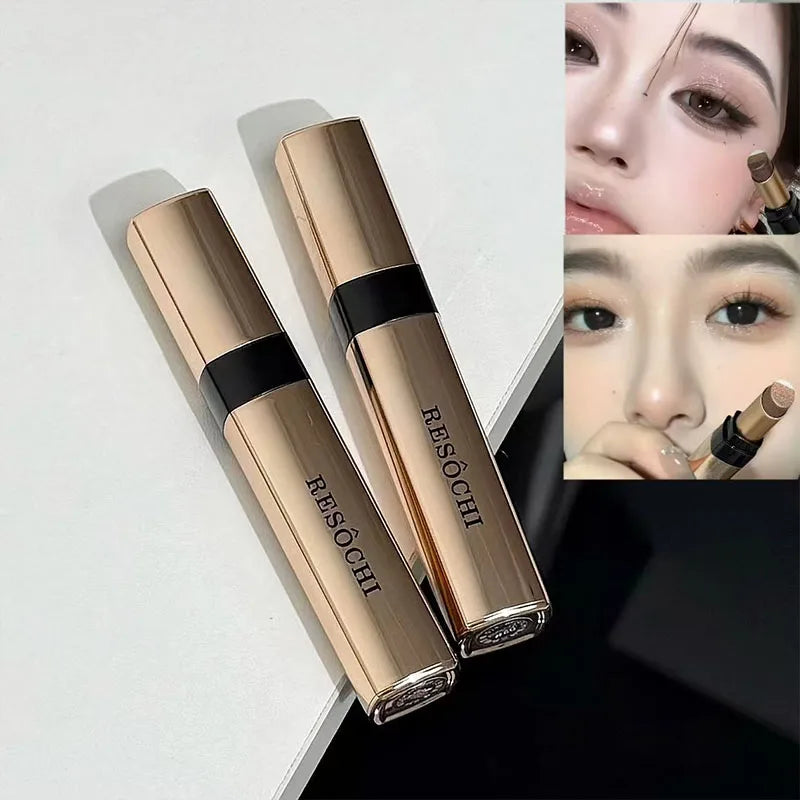 Shiny Fine Flash Eyeshadow Stick, Long-lasting Waterproof and Anti-smudge, Easy To Apply Natural Makeup Effect Zpaxo