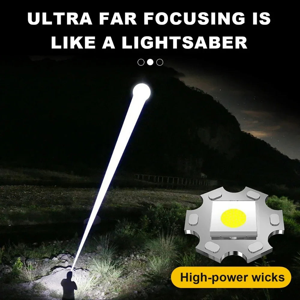 POCKETMAN 3800LM USB Rechargeable Zoomable LED Flashlight Torch