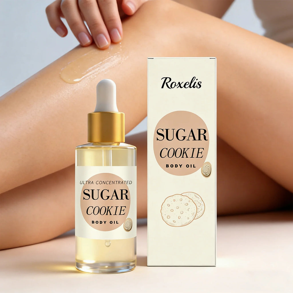 Body Oil Moisturizing and Repairing Sweet Cookie Scent Dry Skin Remedy Luxury Long Moisturization Glamour Celebration Luxury Zpaxo