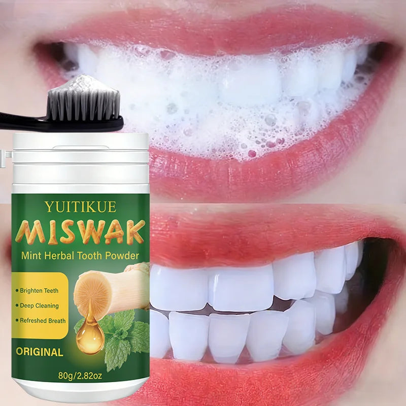 Miswak Mint Herbal Tooth Powder – Natural Whitening & Fresh Breath Herbal Tooth Powder Zpaxo Default Title