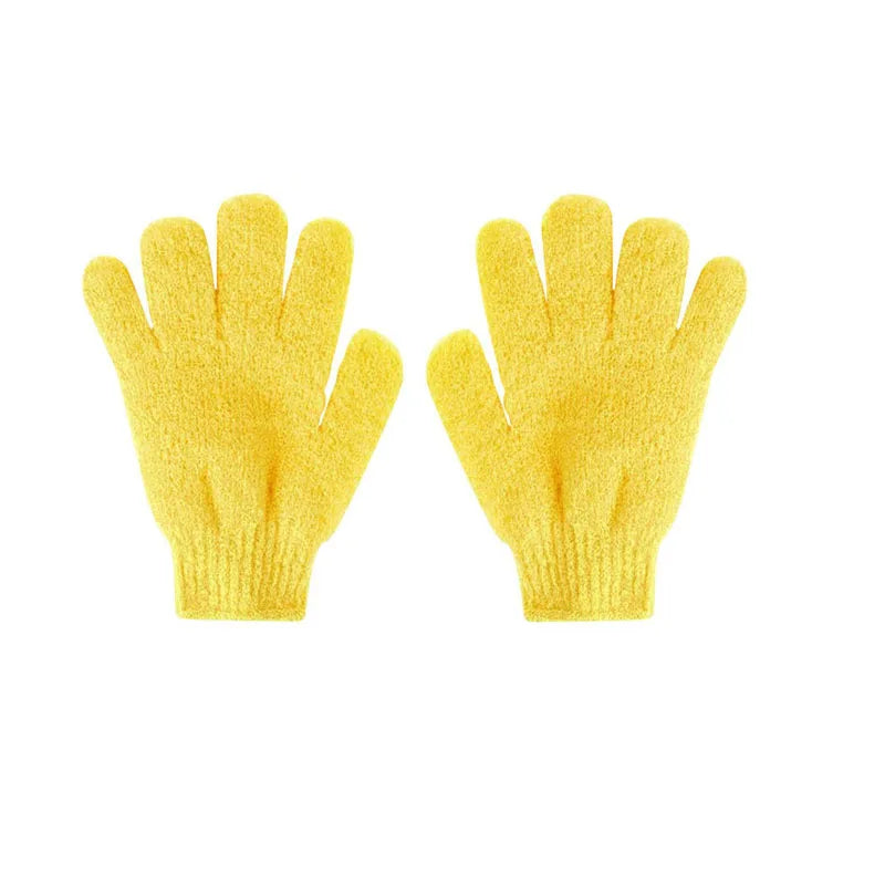 Double-Sided Exfoliating Bath Gloves – Spa Shower Scrubber