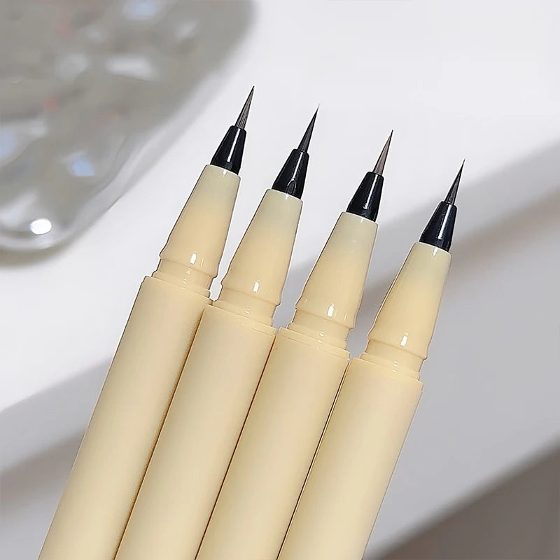 Black Liquid Eyeliner Pen Lasting Waterproof Sweatproof Eyeliner Lying Silkworm Pen Big Eyes Makeup Women Cosmetics Beauty Tools Zpaxo