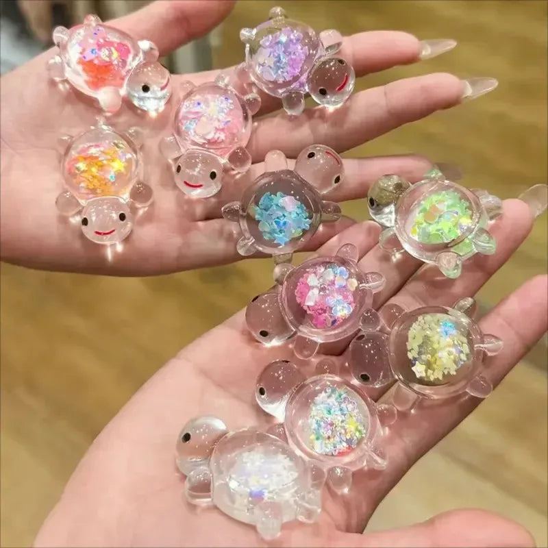 Mini Luminous Sea Turtle Statues Marine Animal Theme Party