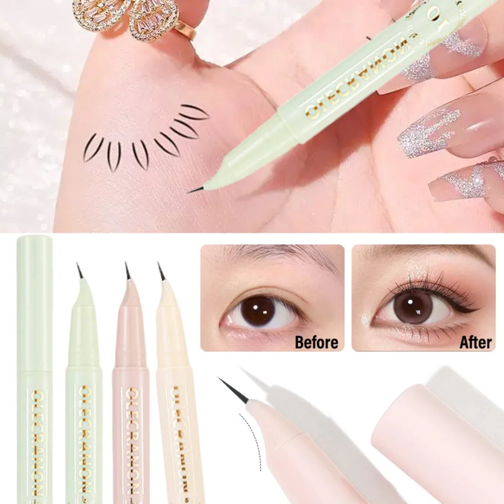 18 Curved Tip Waterproof Eyebrow Pencil Ultra-precise Hair-like Zpaxo