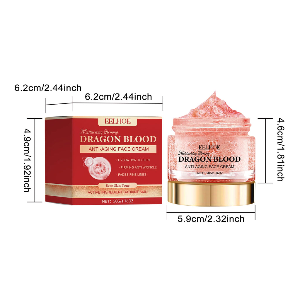 Dragon Blood Face Cream Fade Fine Lines Pore Shrinking Facial Rejuvenation Nourishing Brightening Firming Moisturizing Cream Zpaxo