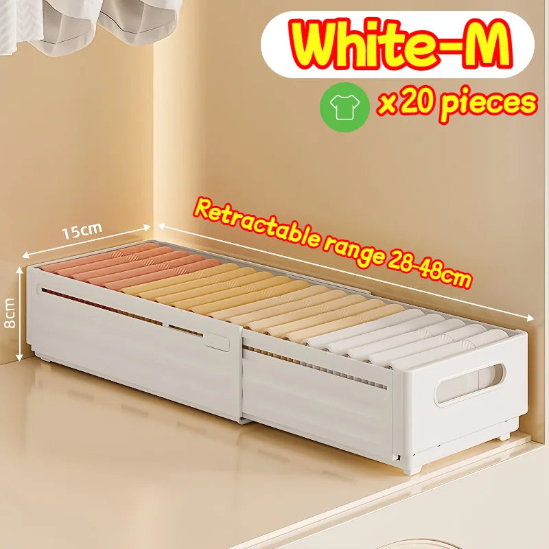 Retractable Living Room Storage Cabinets and Shelving Toys Storage Box Storage Organizer Drawers Waterproof Underwear Basket Zpaxo White-M