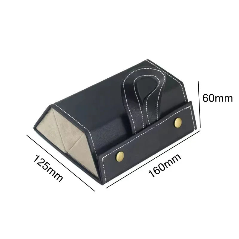 Portable Glasses Organizer with 3/5 Multi-slot Eyeglasses Storage Display Travel Folding Sunglasses PU Leather Case Zpaxo Black 3 grid