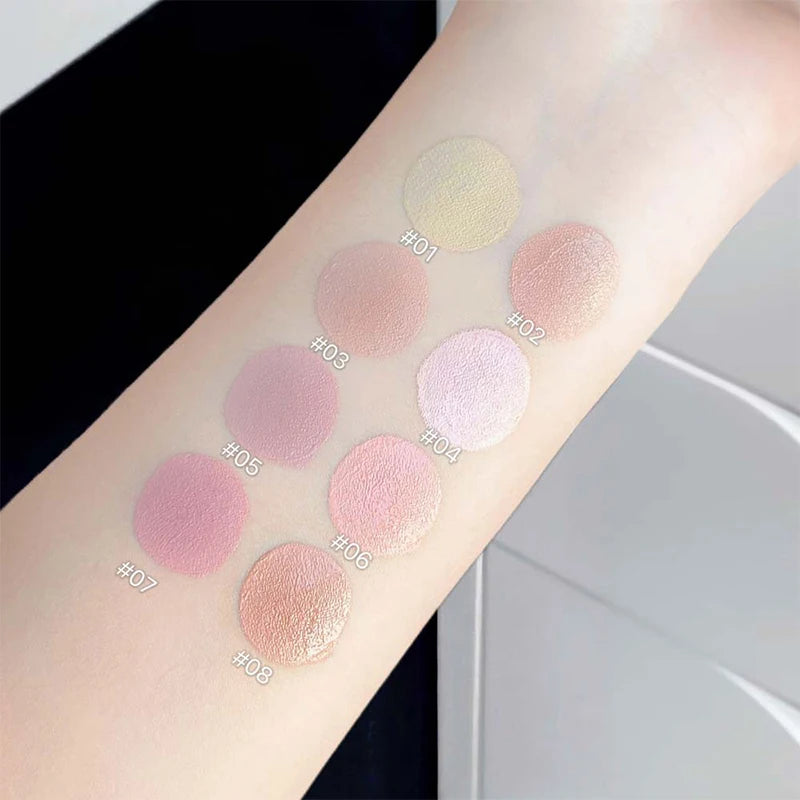 Concealer and Blush Palette Soft Mist Silky Smooth Concealer Cream Natural Lasting Brighten Facial Contour Blush Tint Makeup Zpaxo