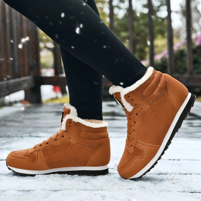 Women Boots Comfortable Winter Shoes Warm Sneakers Snow Waterproof Zpaxo