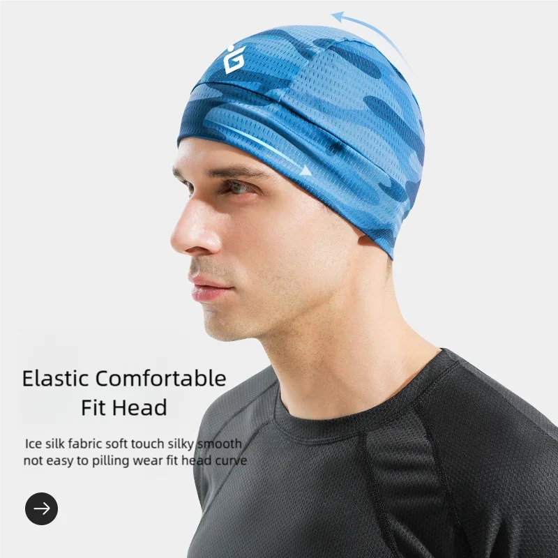 Cycling Cap Quick Dry Outdoor Anti-UV Sports Cooling Hat For Men Women Skull Cap Helmet Liner Sweat Cap for Bike MTB Running Hat Zpaxo